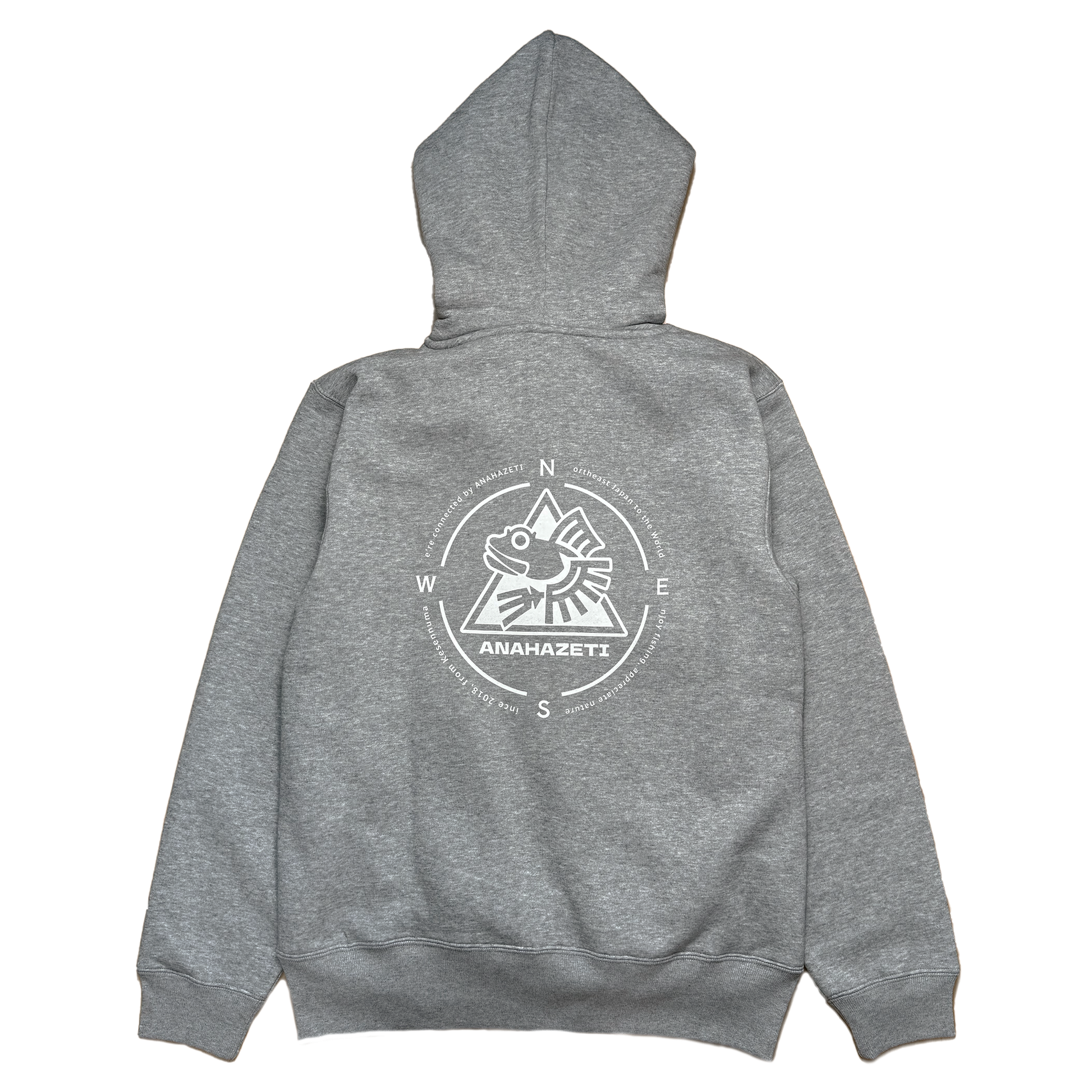 ジップアップパーカーグレー – Anahazeti