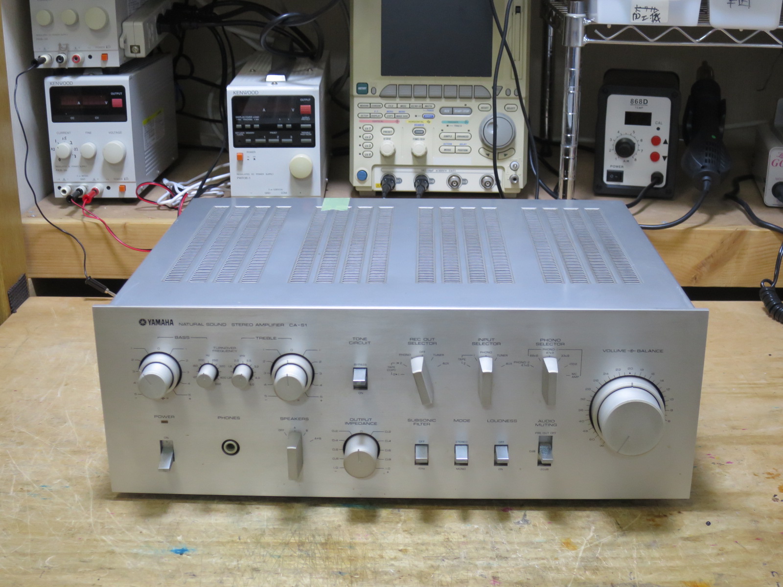 昭和50年代のアンプ YAMAHA CA-S1 12台目: アナログ技術の研究