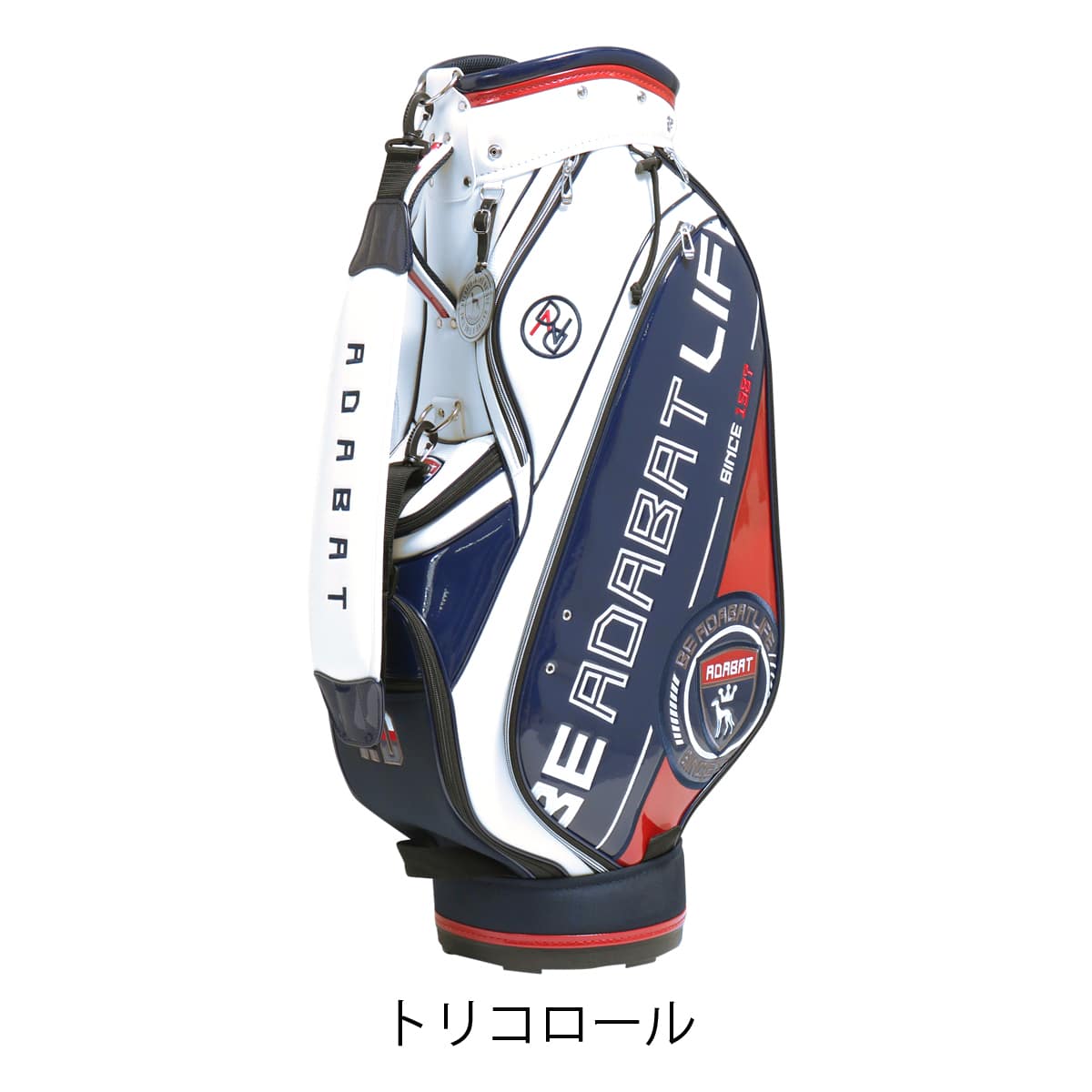 addabar ゴルフキャディバッグ ホワイト・グリーン addabar ゴルフ