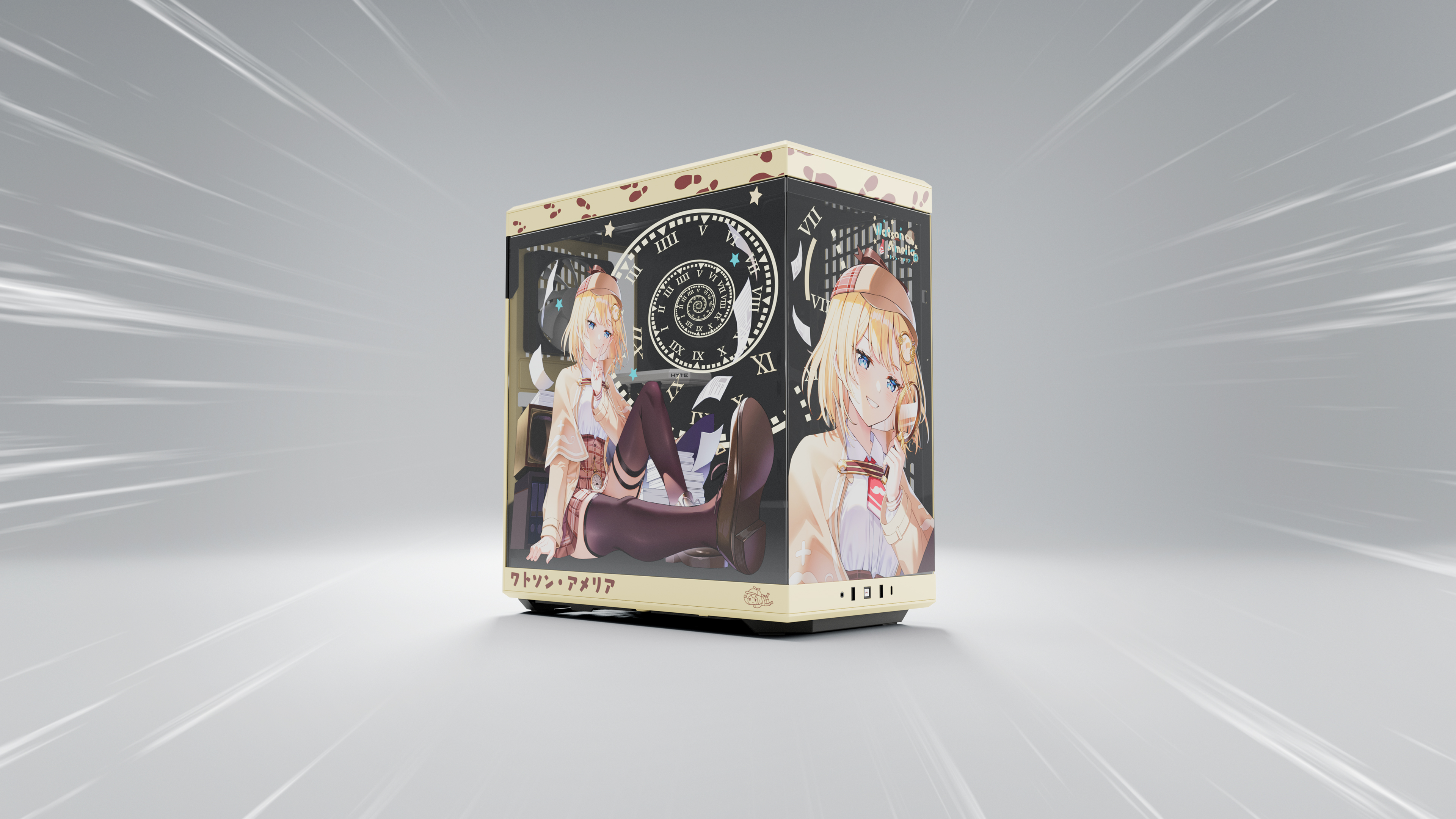 New Hololive HYTE Y40 PC Case Revealed Featuring Amelia Watson