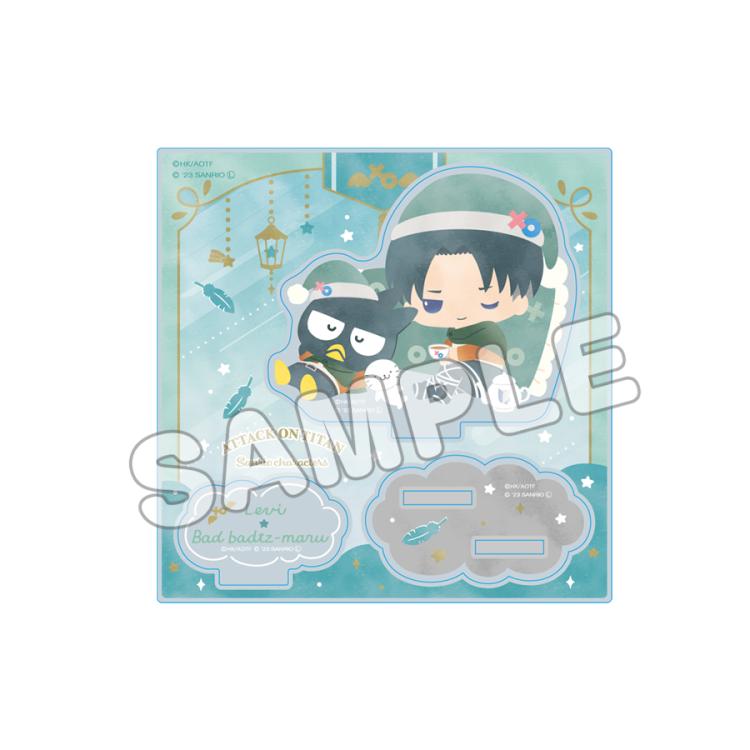 アクリルスタンド／リヴァイ×バッドばつ丸／進撃の巨人×サンリオ