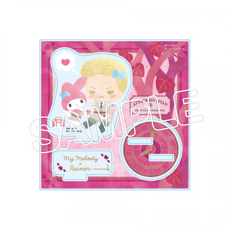 アクリルスタンド～なかよしの木～／ライナー×マイメロディ／進撃の