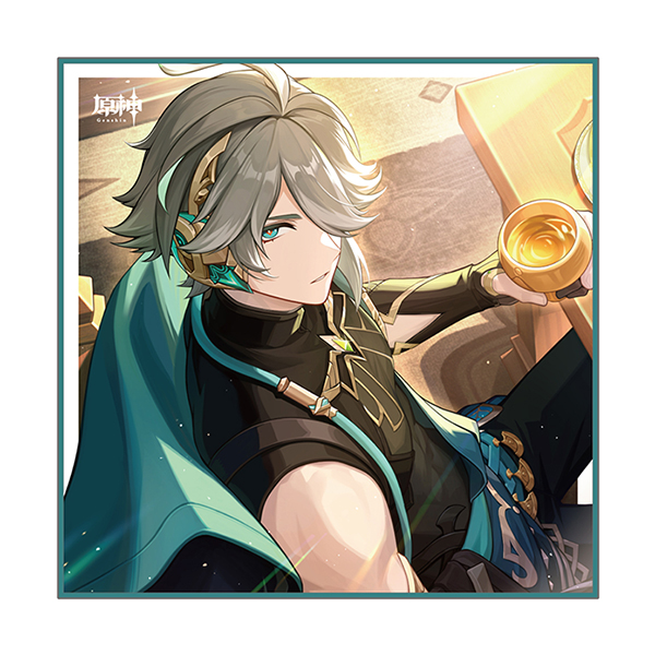 スクエアビッグタオル – アルハイゼン | 原神展～たびごころの赴くままに～