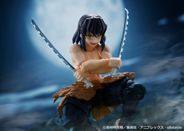 鬼滅の刃」猪突猛進する鬼殺隊士“嘴平伊之助”のアクションフィギュアが