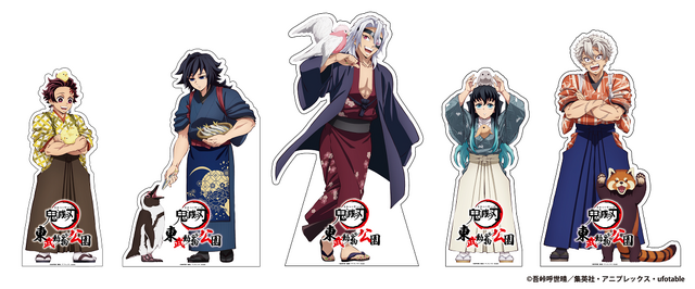 鬼滅の刃 東武動物公園 動物稽古 ビッグアクリルスタンド 純喫茶缶