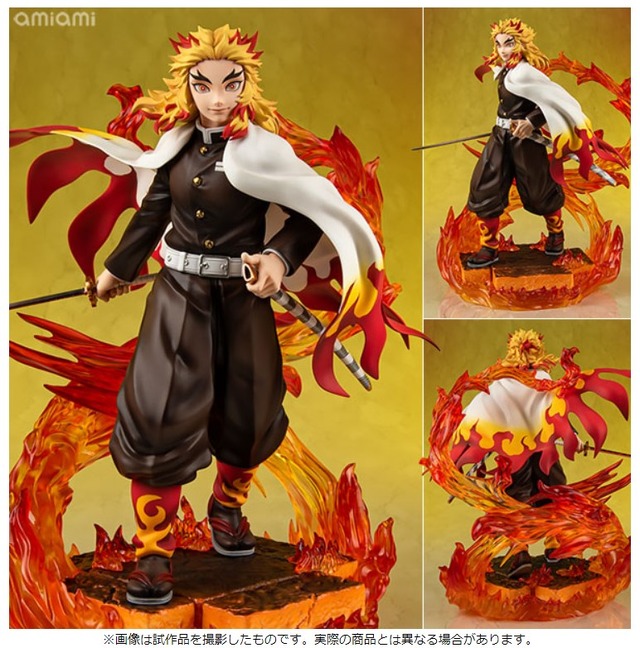 鬼滅の刃」“心を燃やせ”―炎柱・煉獄杏寿郎フィギュア、撮り下ろし