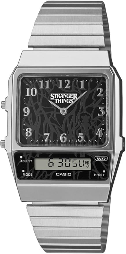 Casio Reloj AQ-800EST-1AJR Unisex Black Stranger Things