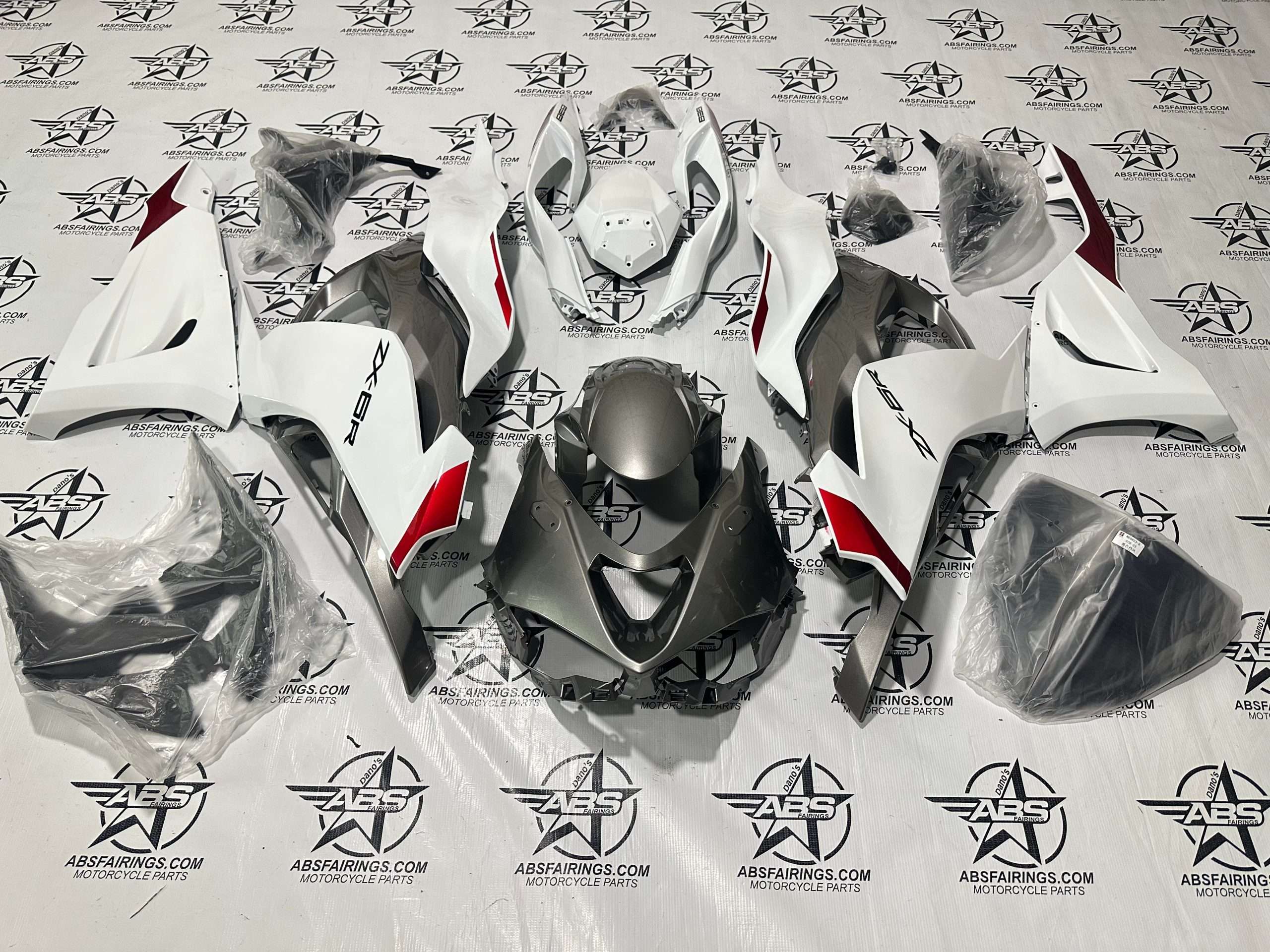 OEM Style White Grey and Red - 2024 To 2026 ZX-6R | ABS Fairings