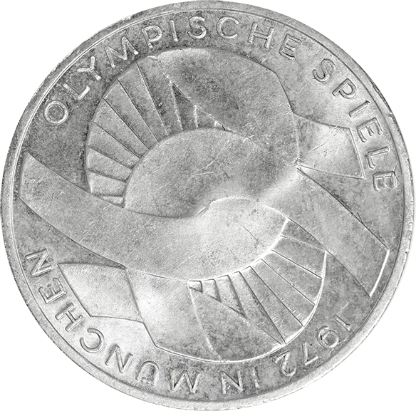 ドイツ 10マルク銀貨 ミュンヘンオリンピック1972年（10 Deutsche Mark