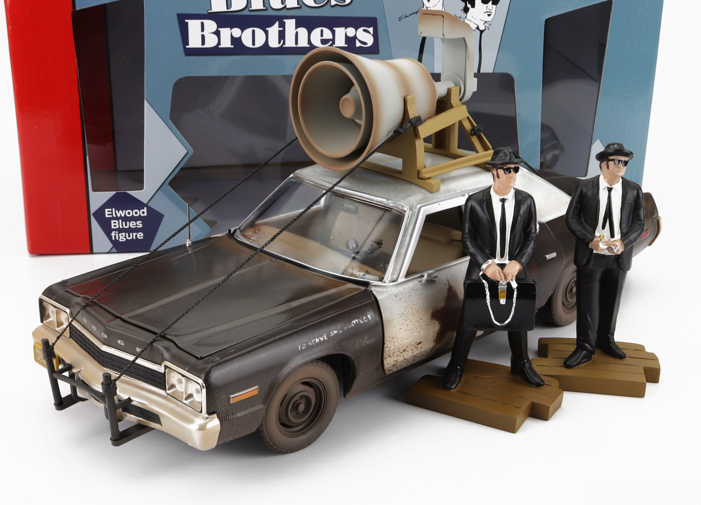 1:18 Blues Mobile w/Speaker -- 1974 Dodge Monaco -- Blues Brothers --