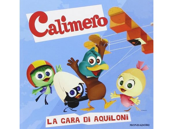 イタリア語で絵本、カリメロを読む La gara di aquiloni. Calimero