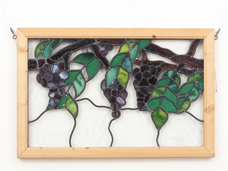 ぶどう柄のステンドグラス イギリス製（4月05日） | アンティーク家具