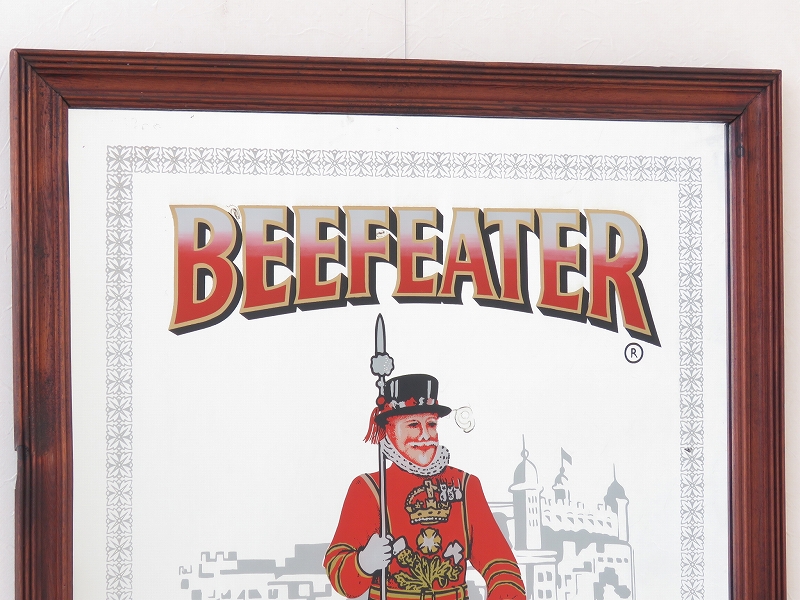 ビンテージパブミラー BEEFEATER LONDON DISTILLED DRY GIN