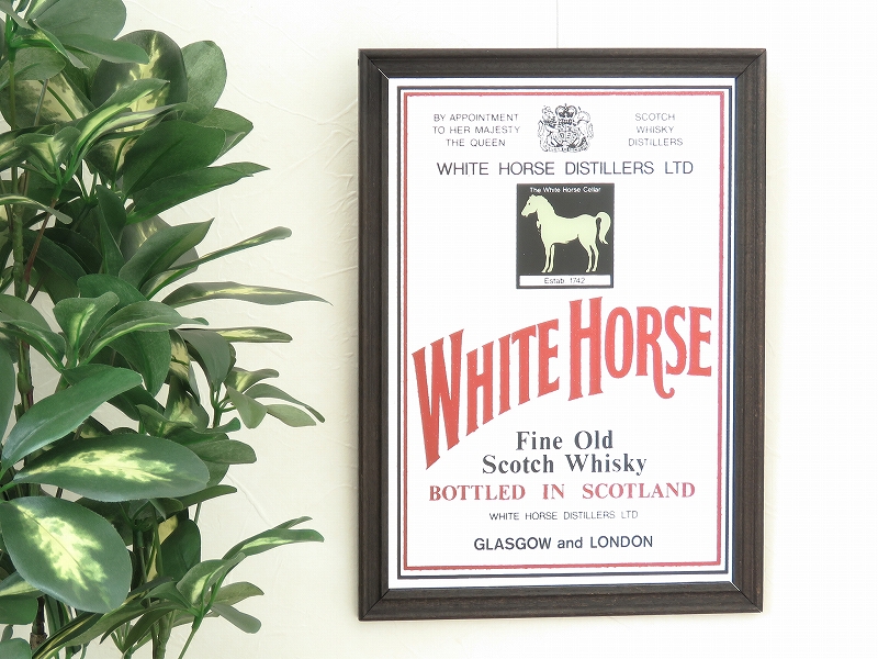 ビンテージパブミラー ホワイトホース（WHITE HORSE）スコッチ