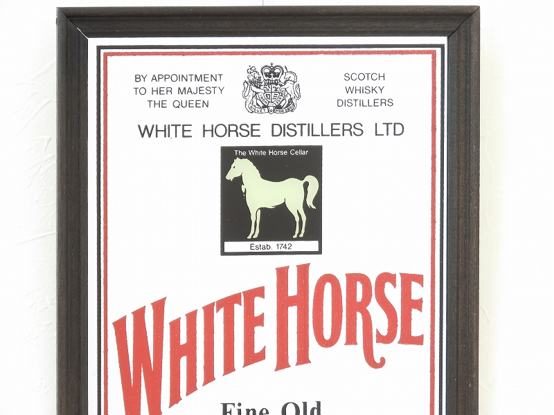 ビンテージパブミラー ホワイトホース（WHITE HORSE）スコッチ