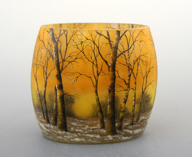 ドーム・ナンシー「冬景色花瓶」《アンティックかとう》