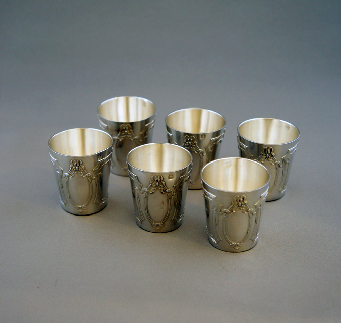 フランス パリ アンティーク シルバー 銀製 リキュールカップ フランス