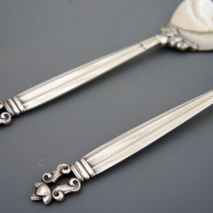 ジョージ・ジェンセン「サービングスプーン＆フォーク 二本セット