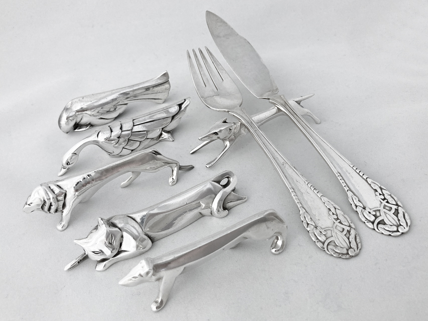 クリストフル・ガリア「Christofle社 ナイフレスト 6点セット B