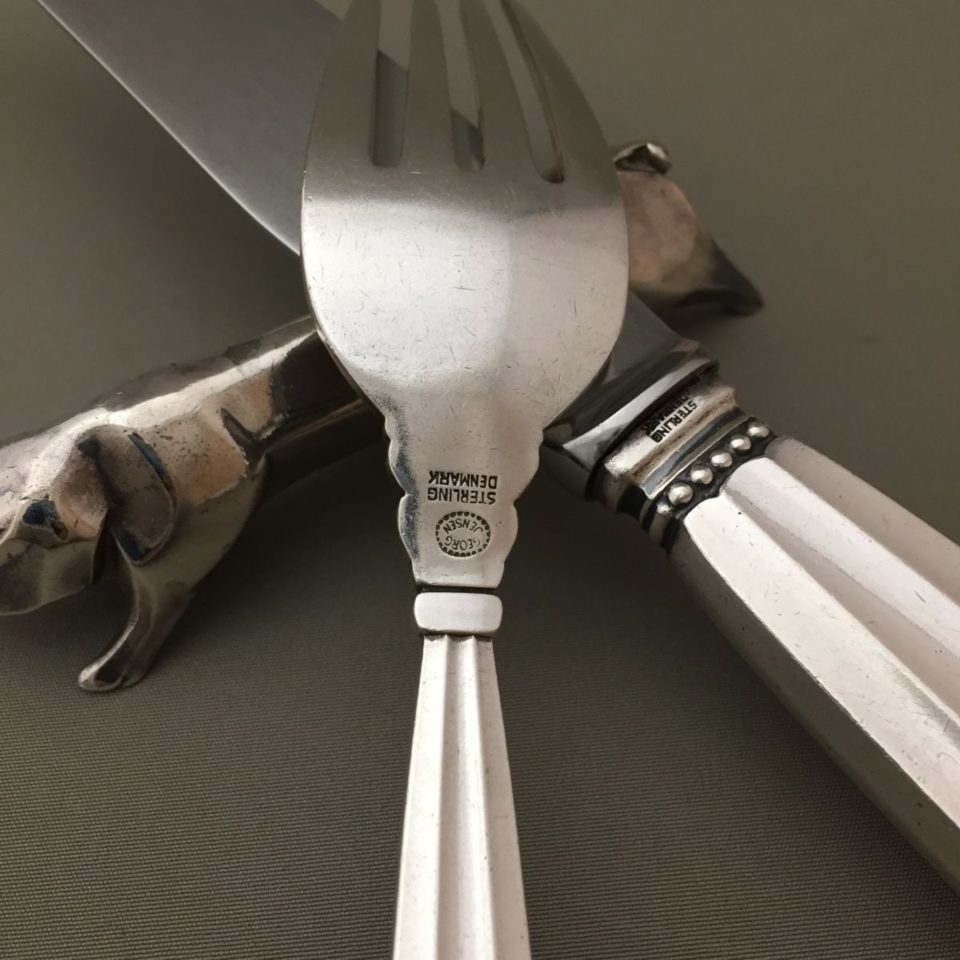 ジョージ・ジェンセン「“Acorn” ディナーフォーク&ナイフ セット