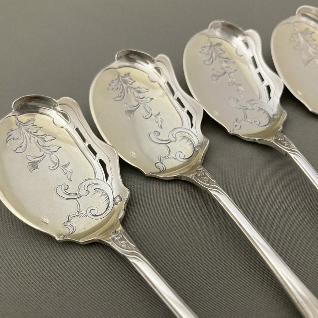 フランス「アイスクリームスプーン6本組」《アンティックかとう》