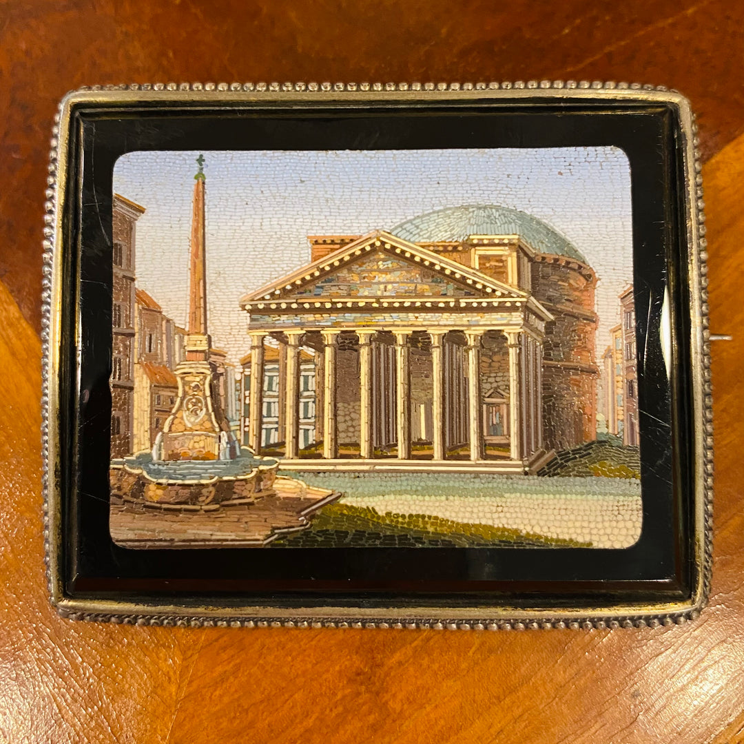 パンテオン・ローマンモザイクブローチ – 銀座アンティーク・アイ