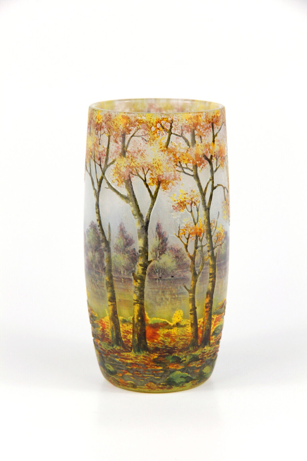 うらさん専用2本セット【証明書付】 ドームナンシー 花瓶 エナメル彩