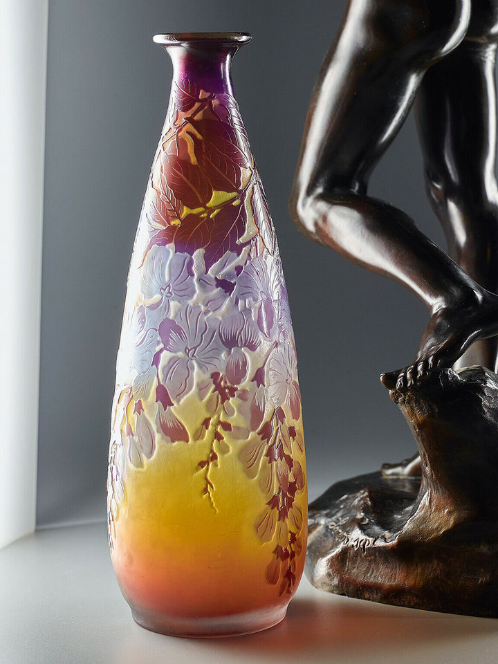 エミールガレ(GALLE) 藤の花の花瓶 – アンティークテーブルウェア