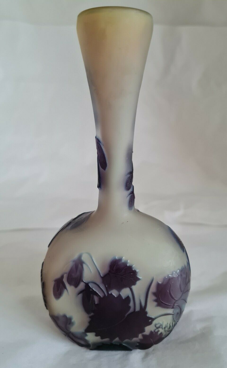 エミールガレ カメオガラス花瓶 1918年～1924年作 アール・ヌーヴォー