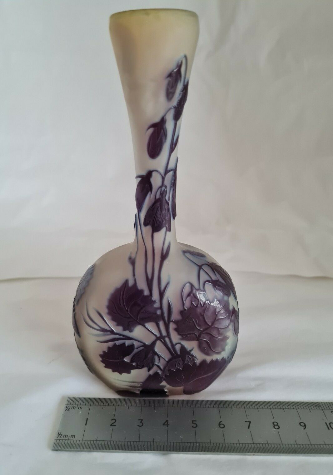 エミールガレ カメオガラス花瓶 1918年～1924年作 アール・ヌーヴォー