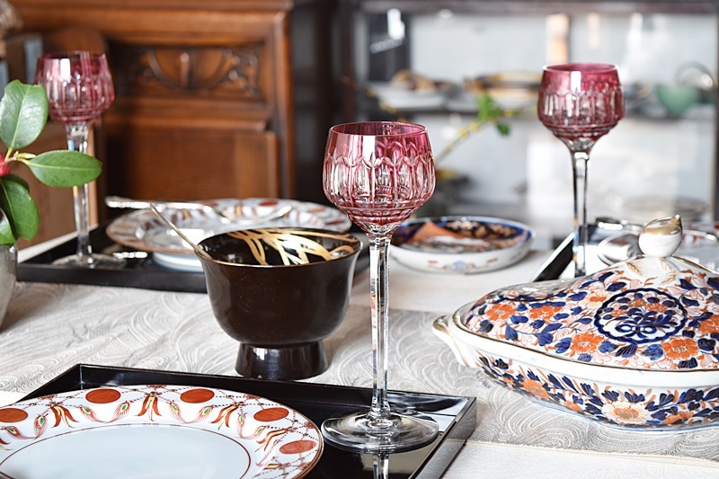 新品未使用】ボヘミアクリスタル ガラス 340mm 大型 プレート皿 チェコ