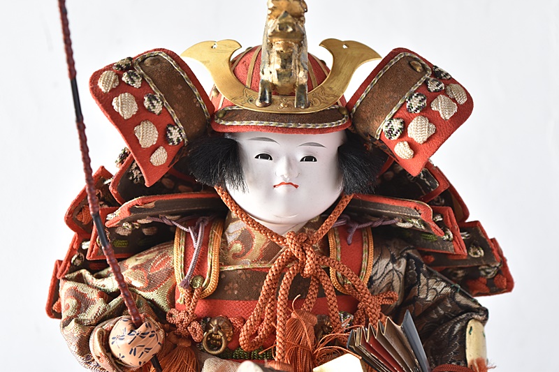 アンティーク 明治 大木平蔵 五月人形 武者人形 大将人形 古い五月人形