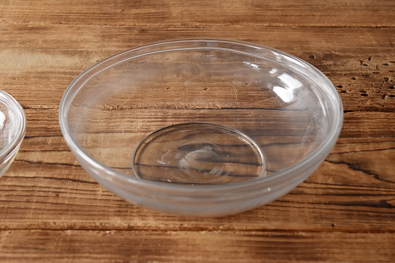 大正ガラス 和ガラス 吹きガラス ウランガラス 鉢 ボウル 大 - 生活