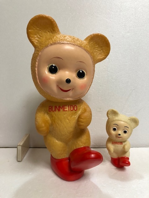 カウンター用☆店頭用☆文明堂 カンカンベア ブラウン ソフビ人形 大