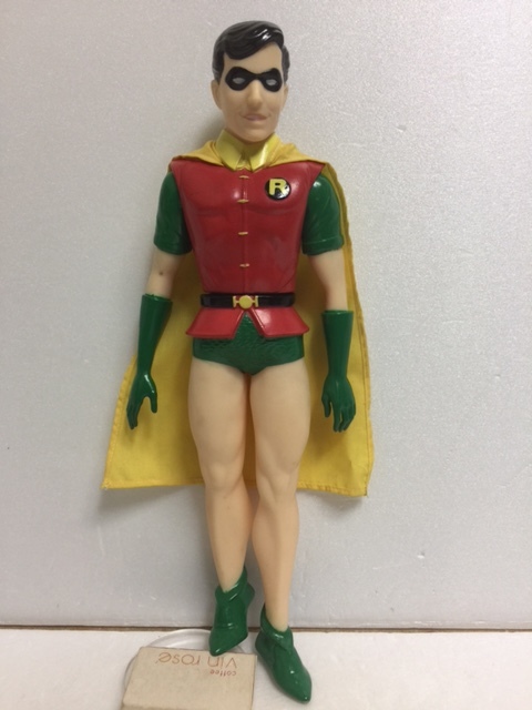 バットマン ロビン ソフビ人形 大 29．5cm 当時物 版権有