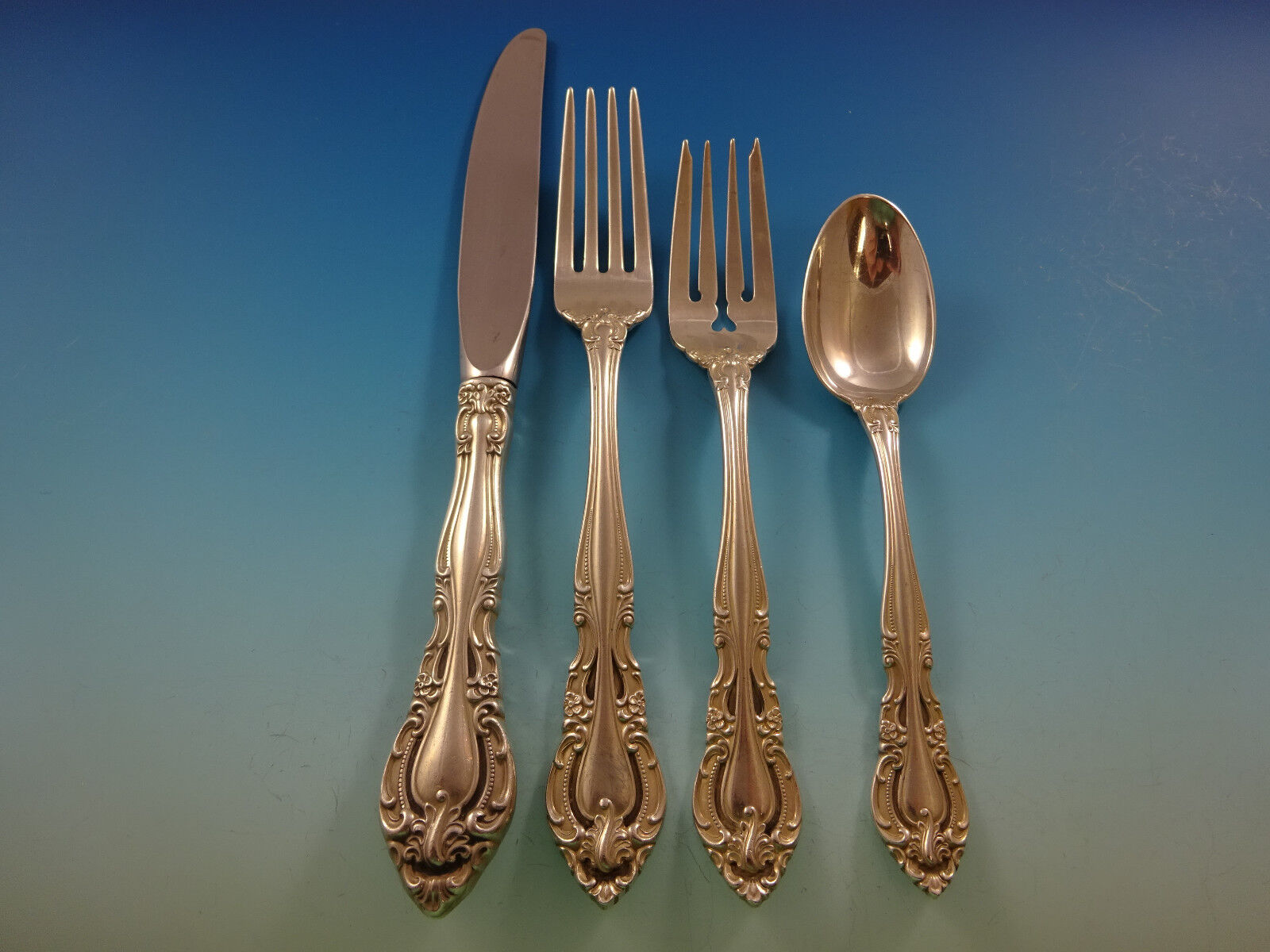 Vivaldi by Alvin Sterling Silver Flatware Set For 8 Service