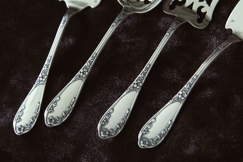 蔓花のオードブルサーバーセット フランス アンティークストリュフ