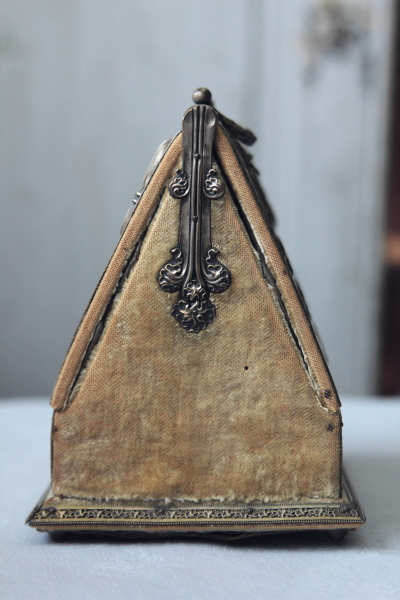 アンティークソーイングボックス 裁縫箱 手芸 メルスリー フランス