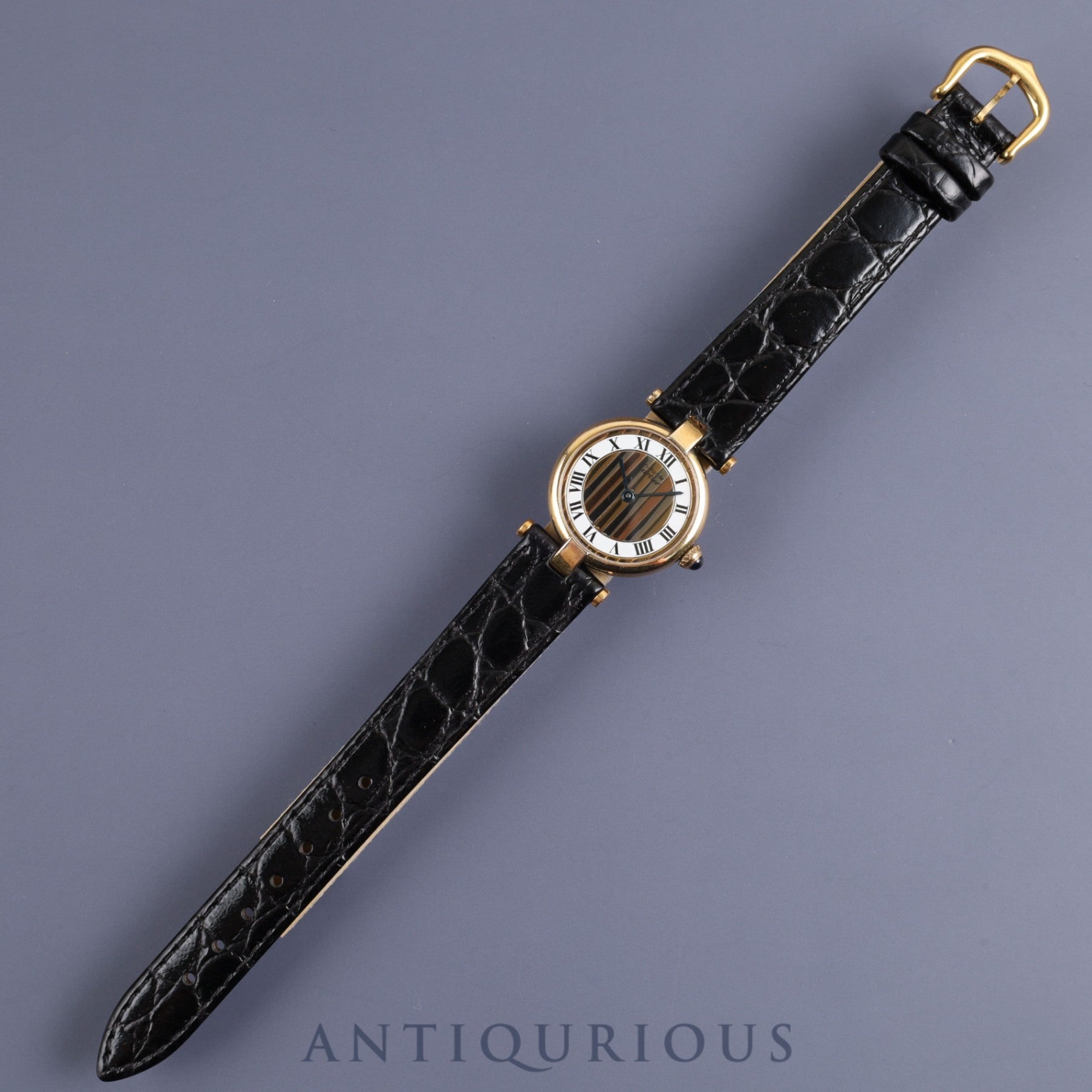 カルティエ マストVLC ヴァンドーム SM 590004 クォーツ SV925 革 純正