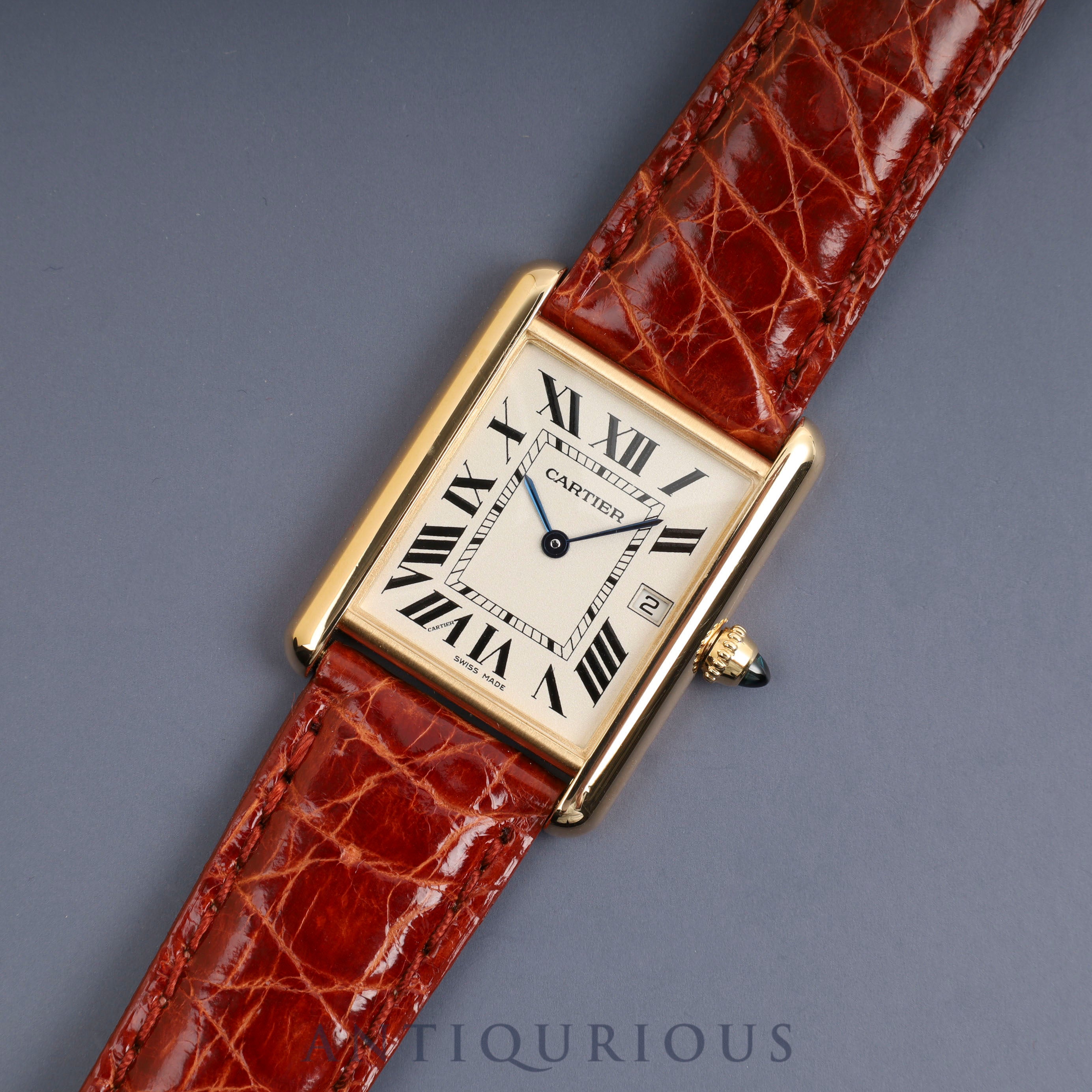 カルティエ タンク ルイ カルティエ LM YG QZ 箱 保証書 コンプリート