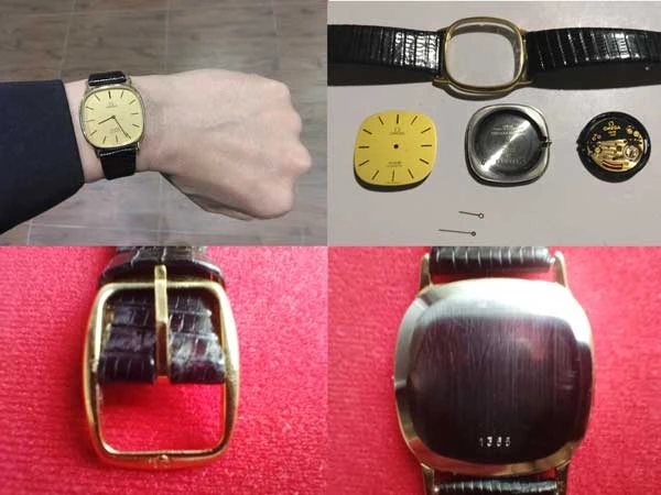 O-7925| オメガ デビル プッシュ式竜頭 クォーツ 2針 ドレスウオッチ