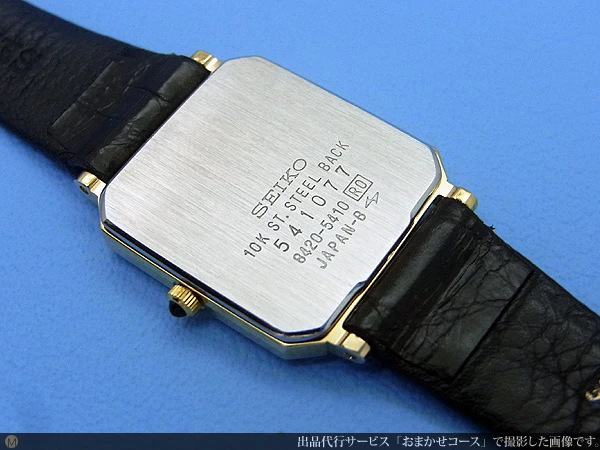 JA-0220| セイコー エクセリーヌ 10K 金無垢 スクエアケース 感性豊か
