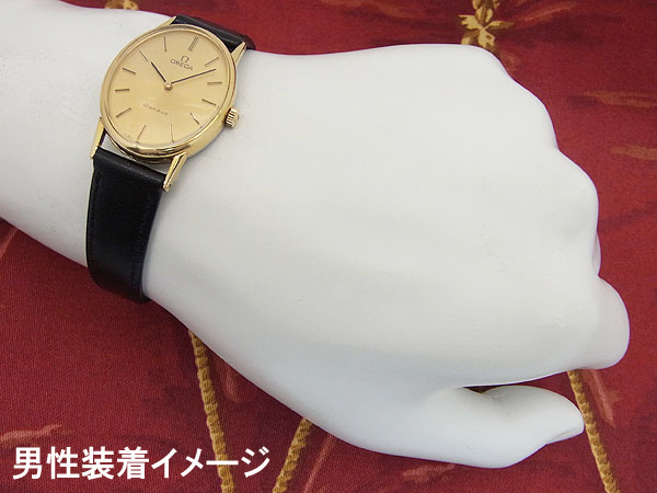 オメガ OMEGA ジュネーブ Geneve エレガントなオーバルケース ゴールド