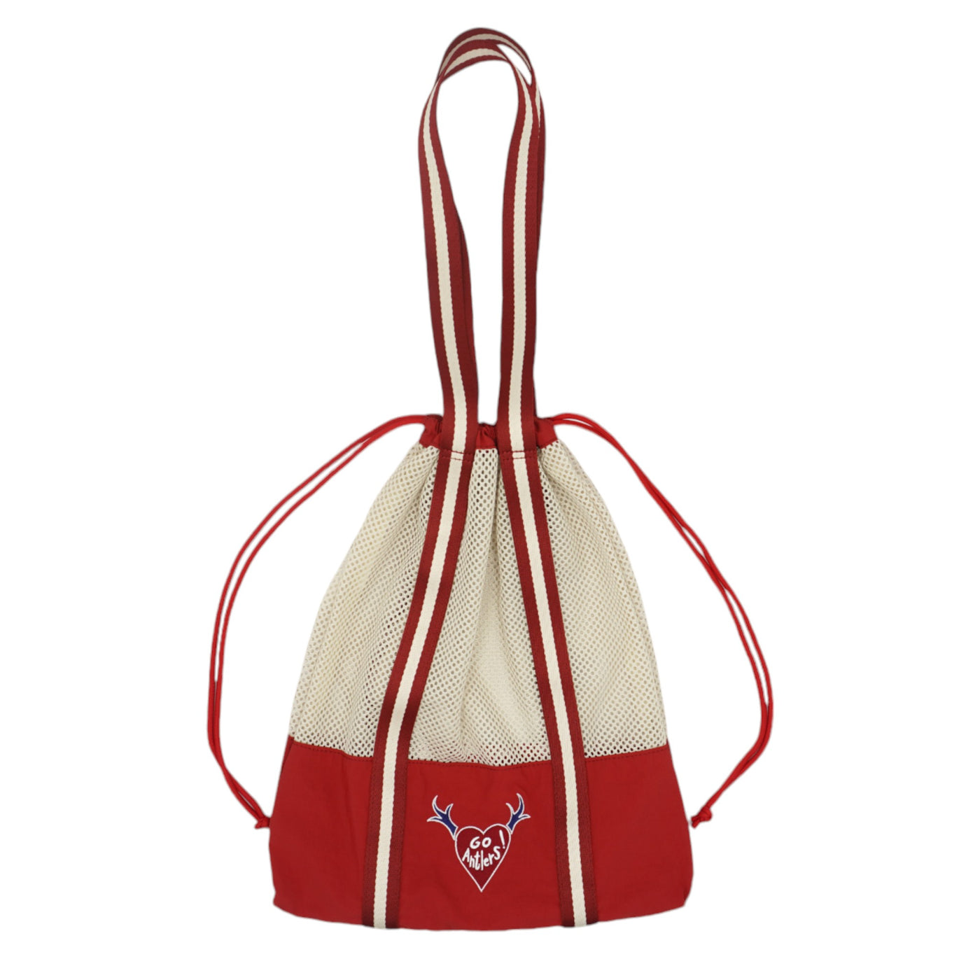 tsuno heart メッシュトート巾着バッグ（RED） – 鹿島アントラーズFC