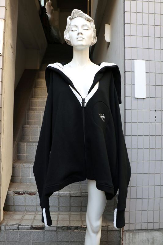 BALMUNG バルムング】セーラースウェットブルゾン 黒