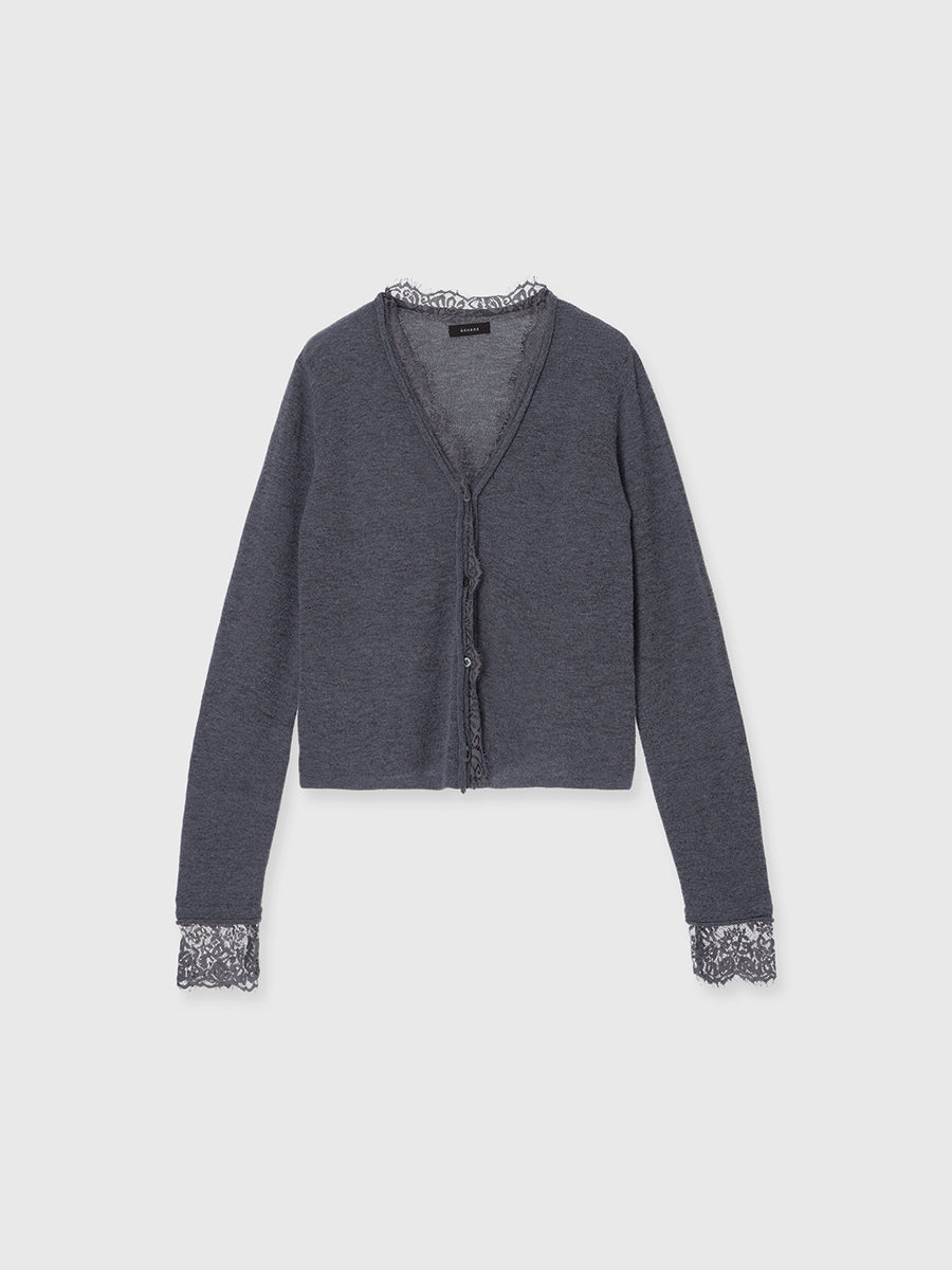 アイラッシュレーストリミングニット