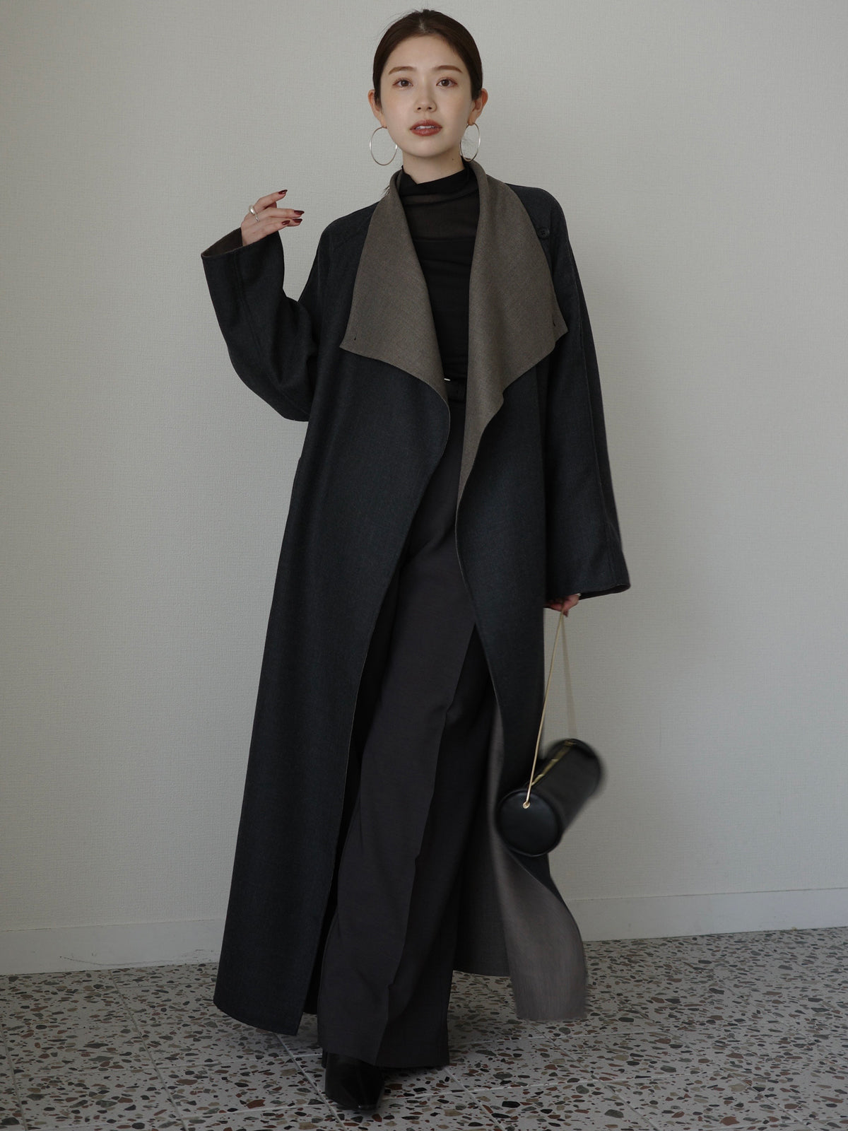 ウールリバーオーバーロングコート