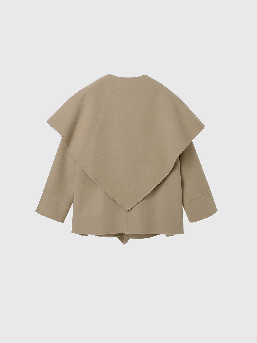 リバーウールミドルマフラーコート