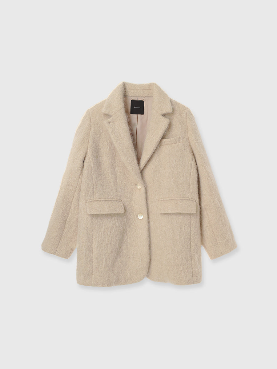 モヘアシャギーテーラードジャケット