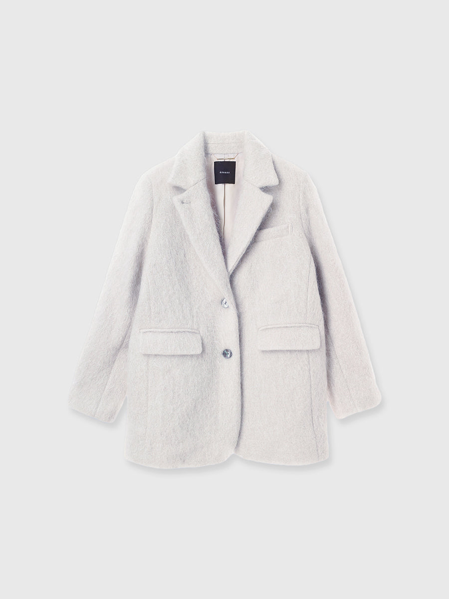 モヘアシャギーテーラードジャケット